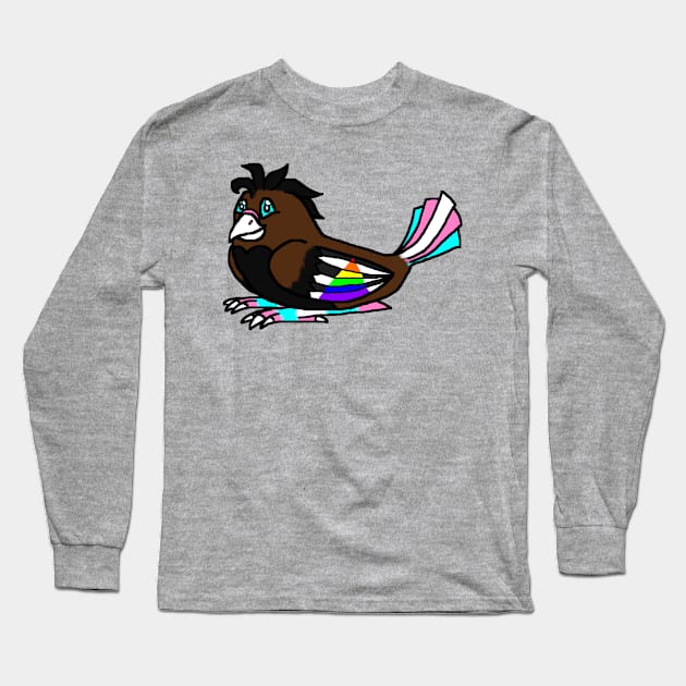 Ally Pride Bird Long Sleeve T-Shirt by HuskyWerewolf